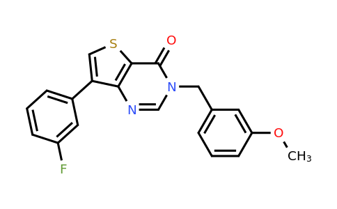 1105211-80-0 | 7-(3-Fluorophenyl)-3-(3-methoxybenzyl)thieno[3,2-d]pyrimidin-4(3H)-one