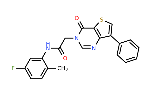 1105223-59-3 | N-(5-fluoro-2-methylphenyl)-2-(4-oxo-7-phenylthieno[3,2-d]pyrimidin-3(4H)-yl)acetamide