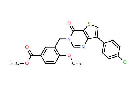 1105223-62-8 | Methyl 3-((7-(4-chlorophenyl)-4-oxothieno[3,2-d]pyrimidin-3(4H)-yl)methyl)-4-methoxybenzoate