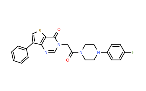 1105235-10-6 | 3-(2-(4-(4-Fluorophenyl)piperazin-1-yl)-2-oxoethyl)-7-phenylthieno[3,2-d]pyrimidin-4(3H)-one