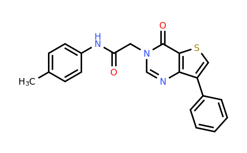 1105235-21-9 | 2-(4-Oxo-7-phenylthieno[3,2-d]pyrimidin-3(4H)-yl)-N-(p-tolyl)acetamide