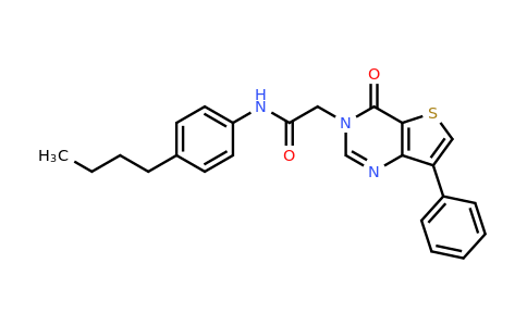 1105235-44-6 | N-(4-butylphenyl)-2-(4-oxo-7-phenylthieno[3,2-d]pyrimidin-3(4H)-yl)acetamide
