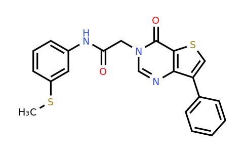1105235-84-4 | N-(3-(methylthio)phenyl)-2-(4-oxo-7-phenylthieno[3,2-d]pyrimidin-3(4H)-yl)acetamide