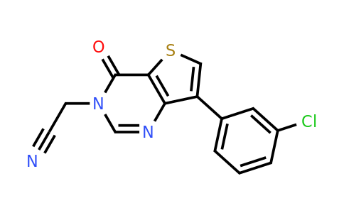 1105238-23-0 | 2-(7-(3-Chlorophenyl)-4-oxothieno[3,2-d]pyrimidin-3(4H)-yl)acetonitrile