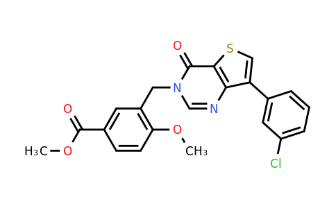 1105238-47-8 | Methyl 3-((7-(3-chlorophenyl)-4-oxothieno[3,2-d]pyrimidin-3(4H)-yl)methyl)-4-methoxybenzoate
