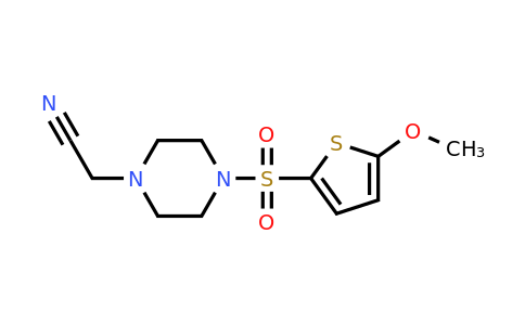 1110717-69-5 | 2-(4-((5-Methoxythiophen-2-yl)sulfonyl)piperazin-1-yl)acetonitrile