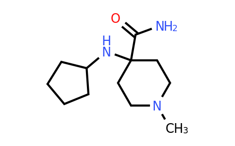 4-(Cyclopentylamino)-1-methylpiperidine-4-carboxamide