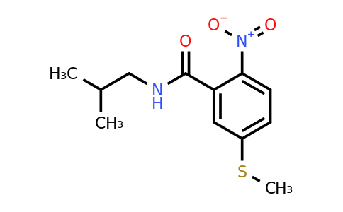 1110845-00-5 | n-Isobutyl-5-(methylthio)-2-nitrobenzamide