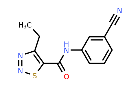 1110886-07-1 | n-(3-Cyanophenyl)-4-ethyl-1,2,3-thiadiazole-5-carboxamide