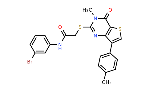 1111265-56-5 | N-(3-bromophenyl)-2-((3-methyl-4-oxo-7-(p-tolyl)-3,4-dihydrothieno[3,2-d]pyrimidin-2-yl)thio)acetamide