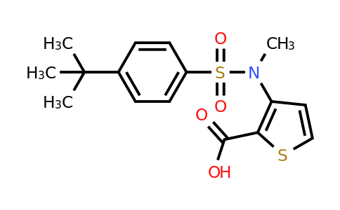 1111300-43-6 | 3-((4-(Tert-butyl)-N-methylphenyl)sulfonamido)thiophene-2-carboxylic acid