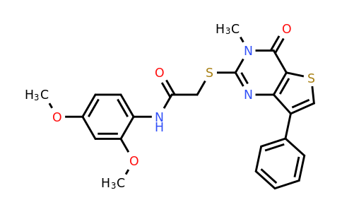 1111418-36-0 | N-(2,4-dimethoxyphenyl)-2-((3-methyl-4-oxo-7-phenyl-3,4-dihydrothieno[3,2-d]pyrimidin-2-yl)thio)acetamide