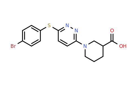 1-{6-[(4-bromophenyl)sulfanyl]pyridazin-3-yl}piperidine-3-carboxylic acid