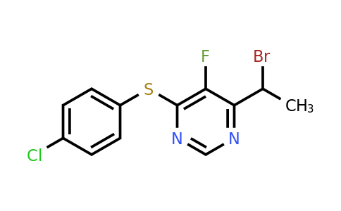 1112937-26-4 | 4-(1-Bromoethyl)-6-[(4-chlorophenyl)thio]-5-fluoropyrimidine