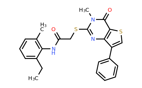1114916-15-2 | N-(2-ethyl-6-methylphenyl)-2-((3-methyl-4-oxo-7-phenyl-3,4-dihydrothieno[3,2-d]pyrimidin-2-yl)thio)acetamide