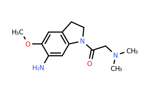 1116229-84-5 | 1-(6-Amino-5-methoxyindolin-1-yl)-2-(dimethylamino)ethanone