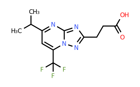 1119429-23-0 | 3-(5-Isopropyl-7-(trifluoromethyl)-[1,2,4]triazolo[1,5-a]pyrimidin-2-yl)propanoic acid