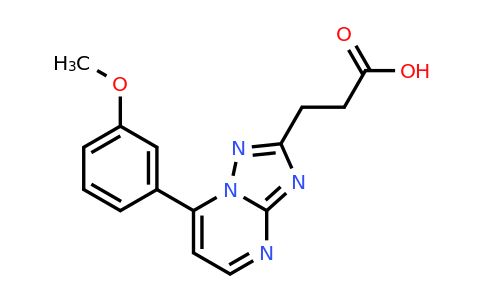 1119499-77-2 | 3-[7-(3-methoxyphenyl)-[1,2,4]triazolo[1,5-a]pyrimidin-2-yl]propanoic acid