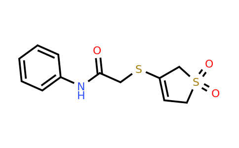 1123204-12-5 | 2-[(2,5-Dihydro-1,1-dioxido-3-thienyl)thio]-N-phenylacetamide