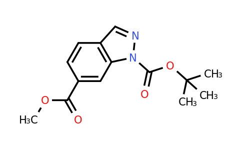1126424-50-7 | 1-tert-Butyl 6-methyl 1H-indazole-1,6-dicarboxylate