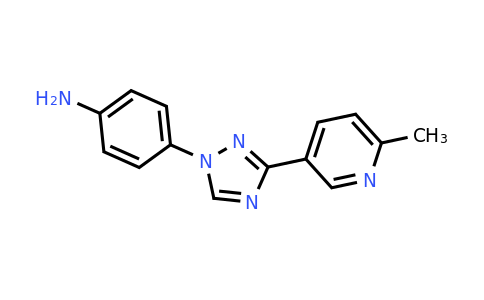 4-[3-(6-Methylpyridin-3-yl)-1h-1,2,4-triazol-1-yl]aniline