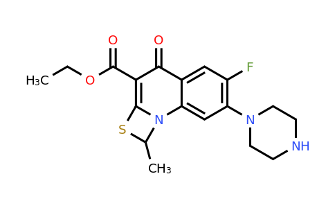 113028-17-4 | Ethyl 6-fluoro-1-methyl-4-oxo-7-(piperazin-1-yl)-1,4-dihydro-[1,3]thiazeto[3,2-a]quinoline-3-carboxylate