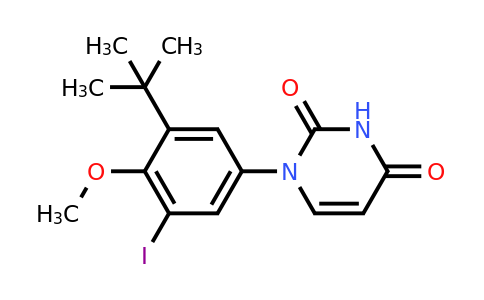 1132940-53-4 | 1-(3-(tert-Butyl)-5-iodo-4-methoxyphenyl)pyrimidine-2,4(1H,3H)-dione
