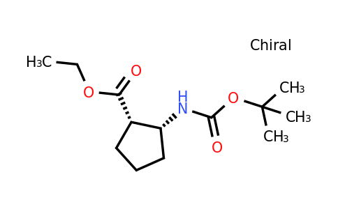 Ethyl (1S,2R)-2-((tert-butoxycarbonyl)amino)cyclopentane-1-carboxylate