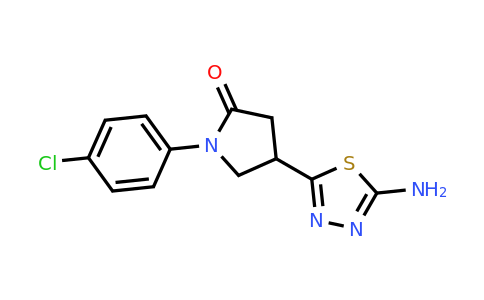 1142202-39-8 | 4-(5-Amino-1,3,4-thiadiazol-2-yl)-1-(4-chlorophenyl)pyrrolidin-2-one