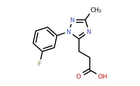 1142202-58-1 | 3-(1-(3-Fluorophenyl)-3-methyl-1H-1,2,4-triazol-5-yl)propanoic acid