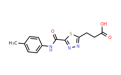 1142202-66-1 | 3-(5-(P-tolylcarbamoyl)-1,3,4-thiadiazol-2-yl)propanoic acid