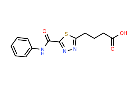 1142202-80-9 | 4-(5-(Phenylcarbamoyl)-1,3,4-thiadiazol-2-yl)butanoic acid
