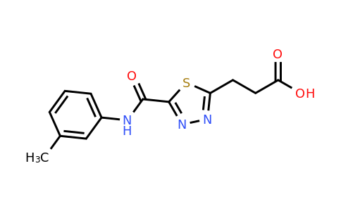 1142209-36-6 | 3-(5-(M-tolylcarbamoyl)-1,3,4-thiadiazol-2-yl)propanoic acid