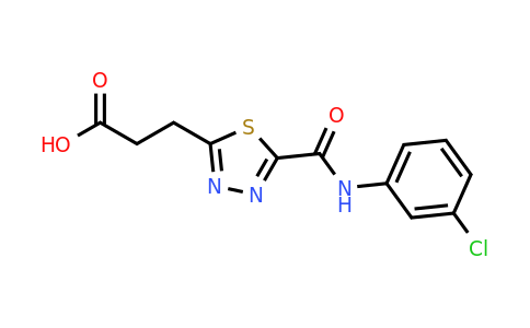 1142209-40-2 | 3-(5-((3-Chlorophenyl)carbamoyl)-1,3,4-thiadiazol-2-yl)propanoic acid