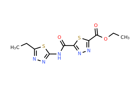 1142209-48-0 | Ethyl 5-((5-ethyl-1,3,4-thiadiazol-2-yl)carbamoyl)-1,3,4-thiadiazole-2-carboxylate