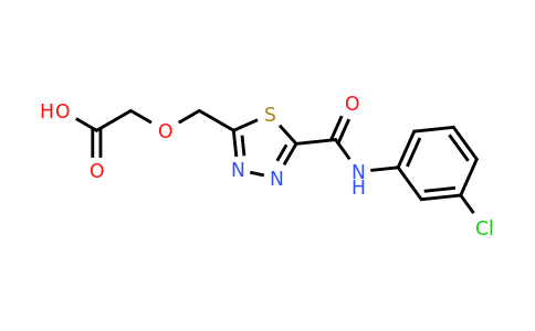 1142209-70-8 | 2-((5-((3-Chlorophenyl)carbamoyl)-1,3,4-thiadiazol-2-yl)methoxy)acetic acid