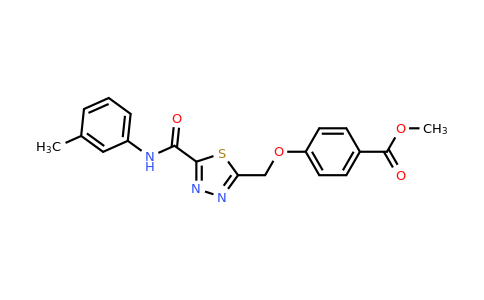 1142210-19-2 | Methyl 4-((5-(m-tolylcarbamoyl)-1,3,4-thiadiazol-2-yl)methoxy)benzoate