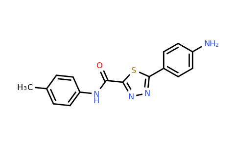 1142210-50-1 | 5-(4-Aminophenyl)-N-(p-tolyl)-1,3,4-thiadiazole-2-carboxamide