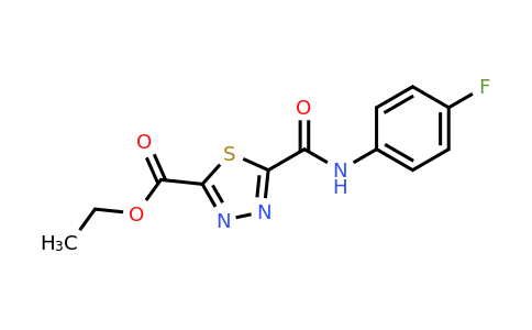 1142210-68-1 | Ethyl 5-((4-fluorophenyl)carbamoyl)-1,3,4-thiadiazole-2-carboxylate