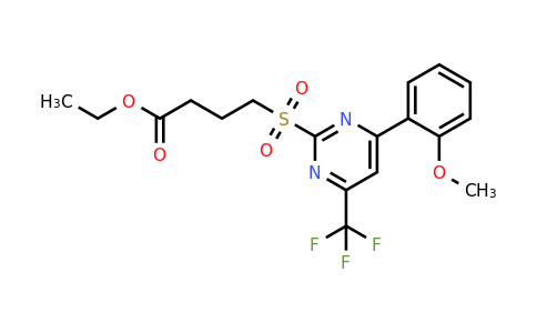 1142211-06-0 | Ethyl 4-((4-(2-methoxyphenyl)-6-(trifluoromethyl)pyrimidin-2-yl)sulfonyl)butanoate