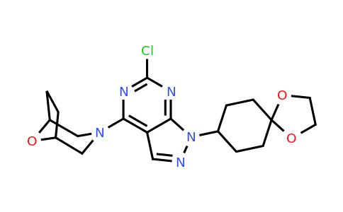 3-(6-Chloro-1-(1,4-dioxaspiro[4.5]decan-8-yl)-1H-pyrazolo[3,4-d]pyrimidin-4-yl)-8-oxa-3-azabicyclo[3.2.1]octane