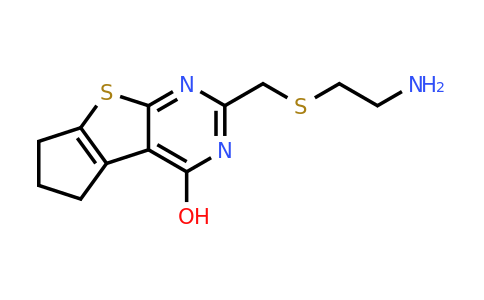 1144461-80-2 | 2-(((2-Aminoethyl)thio)methyl)-6,7-dihydro-5h-cyclopenta[4,5]thieno[2,3-d]pyrimidin-4-ol
