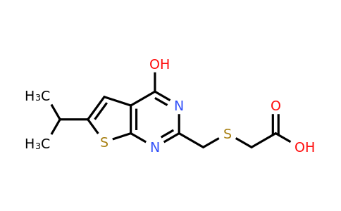 1144489-45-1 | 2-(((4-Hydroxy-6-isopropylthieno[2,3-d]pyrimidin-2-yl)methyl)thio)acetic acid