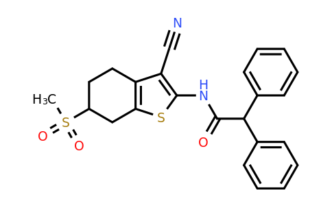 1148027-15-9 | N-(3-Cyano-6-methanesulfonyl-4,5,6,7-tetrahydro-1-benzothiophen-2-yl)-2,2-diphenylacetamide