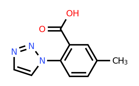 1149352-55-5 | 5-Methyl-2-(1H-1,2,3-triazol-1-yl)benzoic acid