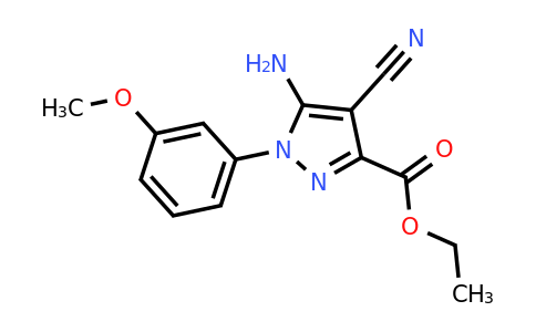 1150164-14-9 | Ethyl 5-amino-4-cyano-1-(3-methoxyphenyl)pyrazole-3-carboxylate