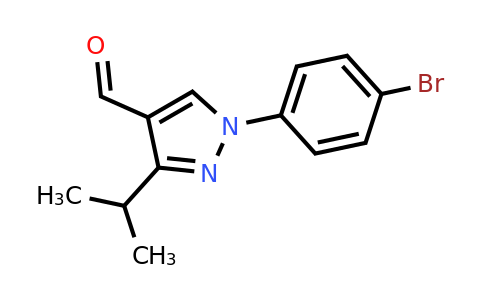 1152504-95-4 | 1-(4-Bromophenyl)-3-(propan-2-yl)-1h-pyrazole-4-carbaldehyde