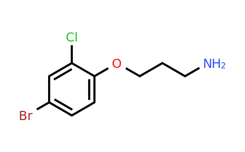 1152543-81-1 | 3-(4-Bromo-2-chlorophenoxy)propan-1-amine