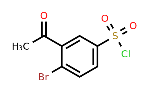 3-Acetyl-4-bromobenzene-1-sulfonyl chloride