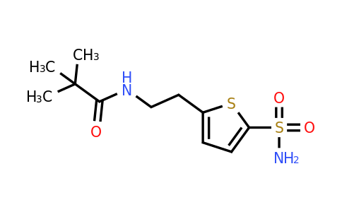 1152603-53-6 | 2,2-Dimethyl-N-[2-(5-sulfamoylthiophen-2-yl)ethyl]propanamide